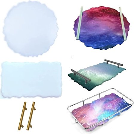 2 stk XL Store Silikone Resin Forme Silikone Resin Forme