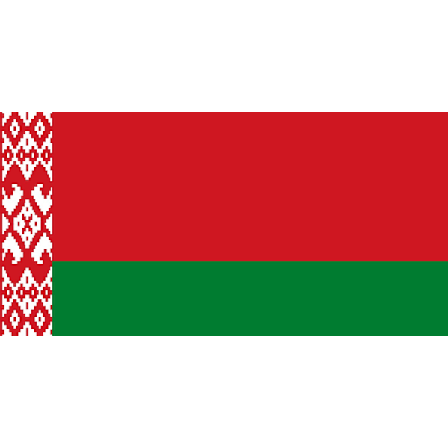 Hviterussland (Belarus) Flagg Hvit-Rød-Hvit