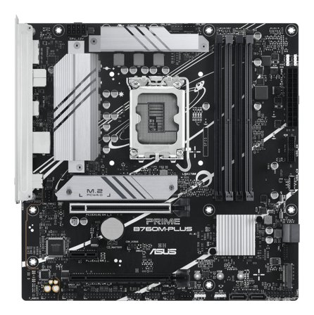 ASUS PRIME B760M-PLUS - hovedkort - mikro ATX - LGA1700-sokkel - B760