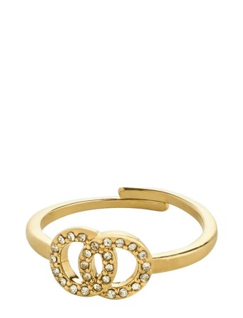 Lulu Halos Stack Ring Gold-Plated Gold Pilgrim