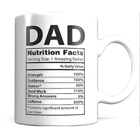 Far kop hvid 11oz - Fars dag gaver - Keramisk kaffekop til fædre