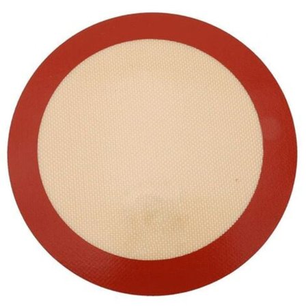 Silikonbakmatta, återanvändbar, värmebeständig, non-stick, tvättbar, 9"
