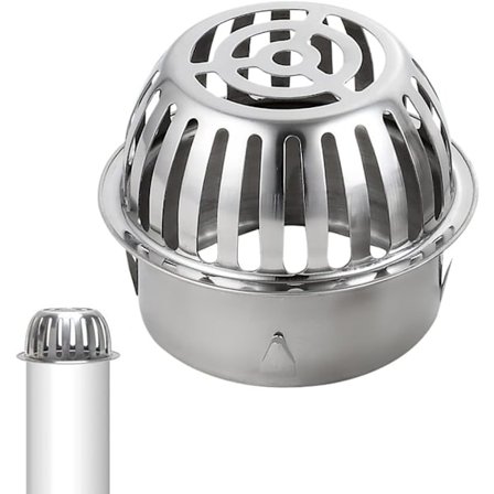 100mm Rännskydd av 304 Ø Rostfritt Stål Rännskydd