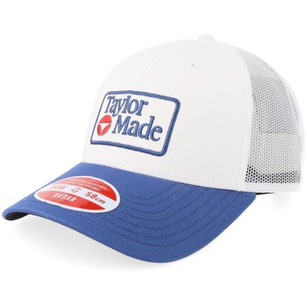 Taylor Made - Vit trucker Keps - TM26 Ls Radar White-Navy Trucker @ Hatstore