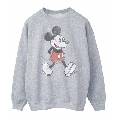 Disney Herr Walking Mickey Mouse Sweatshirt 3XL Sports Grey
