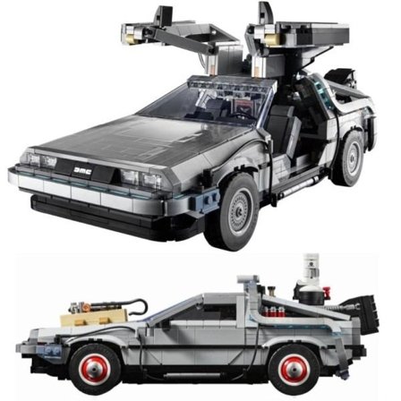 The Future DeLorean Racing Car DMC-12 Time Machine 10300 Creative Expert Moc Brick