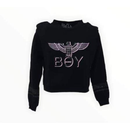 BOY London Cropped Sweatshirt , Zwart , Heren , Maat: M
