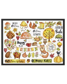 Stickpackung Bild Herbst