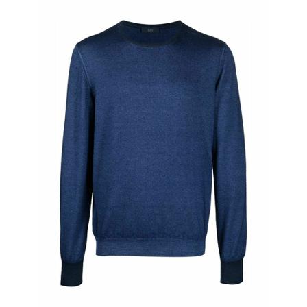 Fay - Stickade Tröjor - Blå - Herr - Storlek: 4xl, Herr, Storlek: 4XL