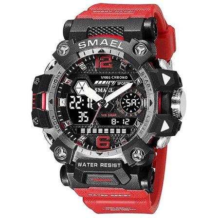Smael 8072 män vattentäta klockor Janpenese Quartz Chronograph Heavy-duty Watch Herr Alarm Elektroniskt armbandsur Reloj De Hombre