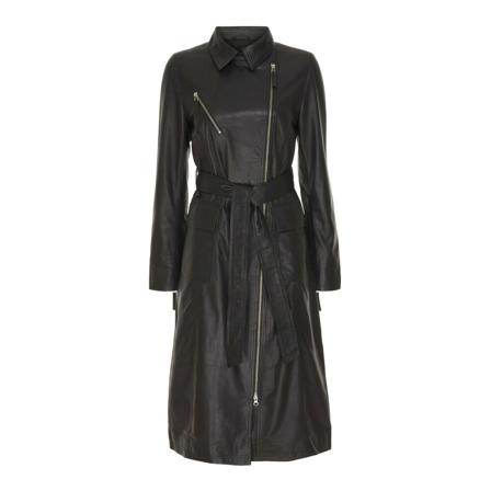 Btfcph Long Jacket Leather , Zwart , Dames , Maat: XS