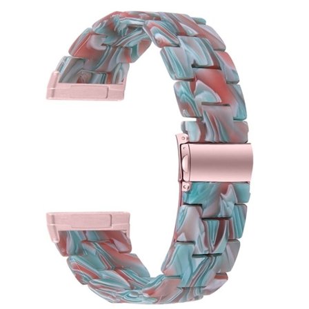 Fitbit Sense / Versa 3 klockarmband med hartspärlor - Smaragdröd