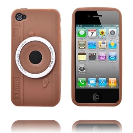 Camera Skal (Brun) iPhone 4/4S Skal