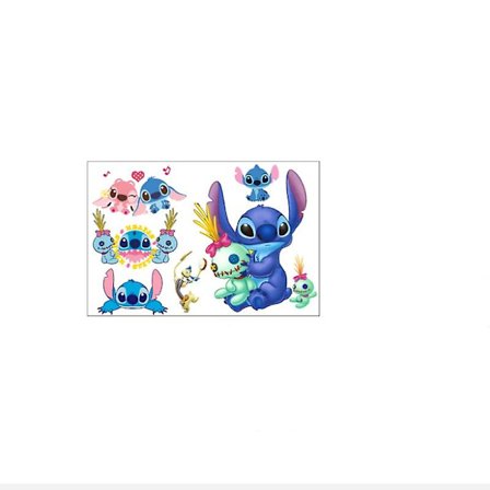 Lilo og Stitch Klistermærker Selvklæbende Pvc Vægklistermærker Børneværelse Tegneserie Animation Stitch Dekorative Mærkater