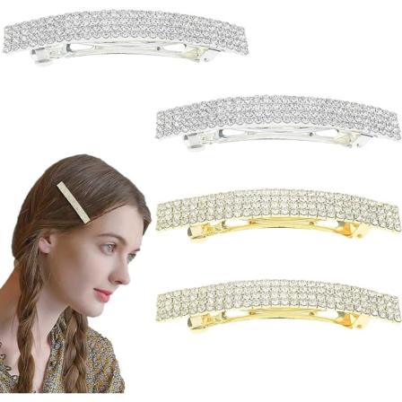 Galaxy 4-pakkikokoelma Rhinestone Crystal H?r?kl?mm?t Metallinen H?rn?l Muodikkaat H?rsp?nnen Tarvikkeet