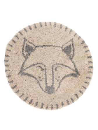Lurig Kids Rug Ø 120 Small Beige Round