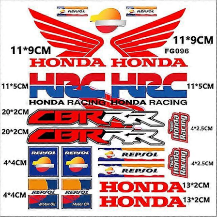 Honda Stickers Decals Motorcykel Tank Logo Kit