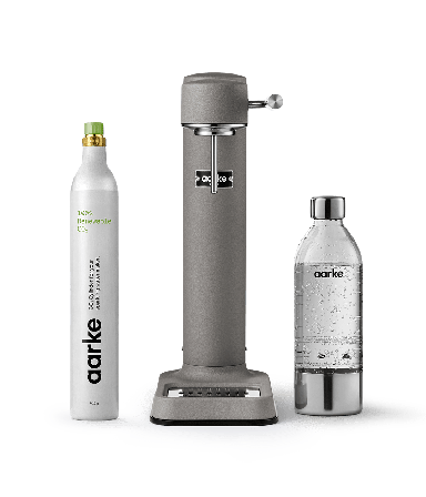 Aarke Carbonator 3 Matte Grey Starter Kit - sparkling water maker