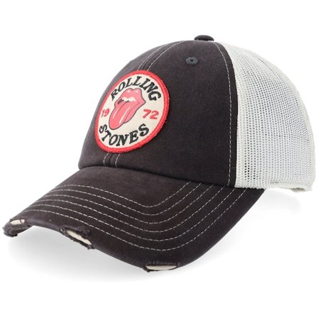 American Needle - Nero trucker Cappellino - " Rolling Stones Orville Stone/Black Trucker" @ Hatstore