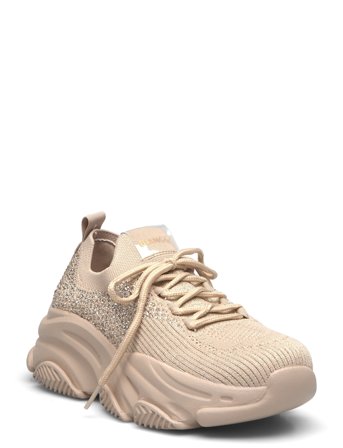 Biavegas Rhinest Sneaker Flyknit Beige Bianco