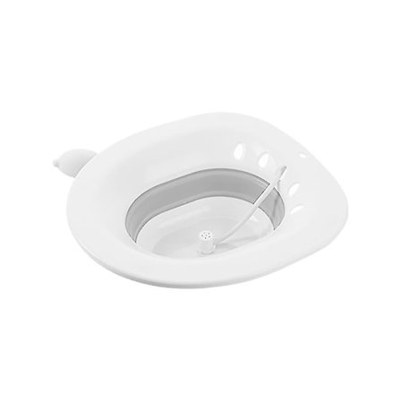 Hopfällbar tvättbehållare toalett duschstol bad flusher sitzbad toalett badkar postpartum vård hopfällbar tvätt hink