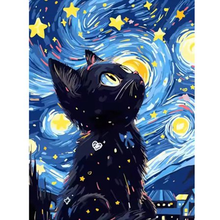 5D DIY Diamant Broderi Kat Dyr Maleri Billede Af Rhinestones Diamant Mosaik Håndlavet Hobby