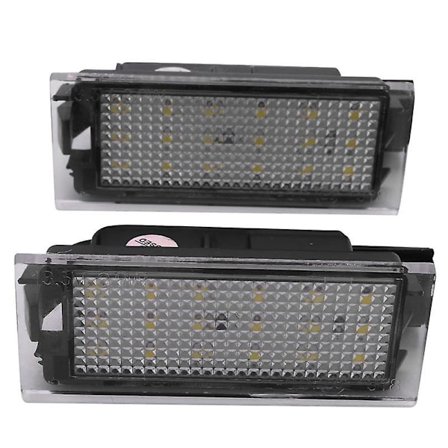 2 stk. LED nummerpladelys til Renault Megane 2 Clio Laa 2 Megane 3 Twingo Master Vel