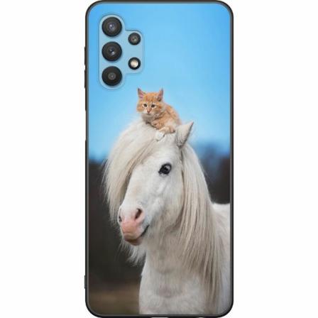 Samsung Galaxy A32 5g Svart Skal Häst & Katt