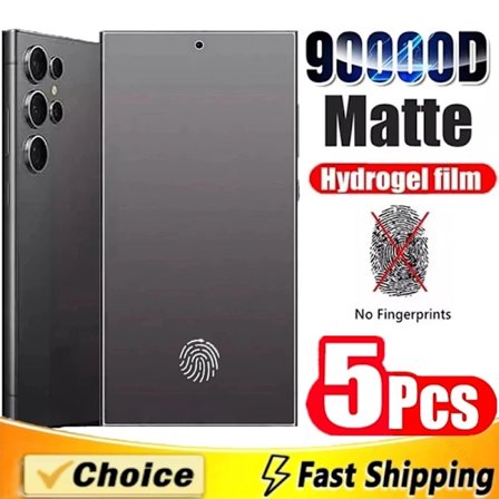 5 st Matt Hydrogel Film för Samsung S21 S22 S20 S23 S24 Ultra S10 S9 S8 Plus FE Skärmskydd för Galaxy Note 20 10 9 Plus