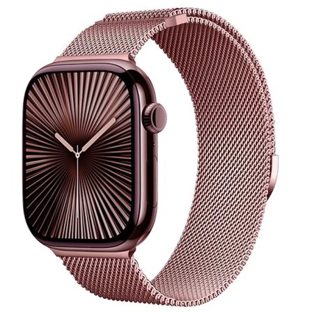 Milanese Armband för Apple Watch Band Ultra2 49mm 10 46mm 9 8 7 45mm 41mm Metall Magnetiskt Armband iWatch 6 5 4 SE2 44mm 40mm 42mm
