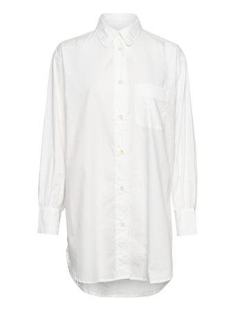 Rosa Shirt Cotton Gots 243975 Langærmet Skjorte Hvid Gai+Lisva