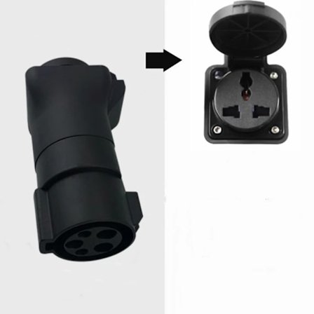 16A Tyyppi 1 Urosliitin Schuko-pistorasiaan EV-lataussovitin kannettavalle EV-laturille EV-liitin