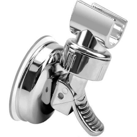 Forkromet Bruseholder med Sugekop, Justerbar Sugekop Bruseholder OUB