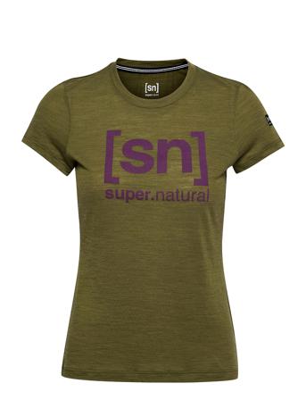 W Essential I.d. Tee Green Super.natural