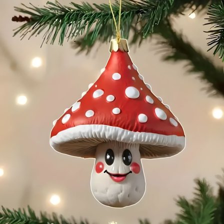 Sass & Belle Glad Svampe Juletræspynt