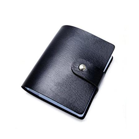 Kreditkort Hållare Plats För 24 Kort - Liten Och Smidig Svart Ca: 10.5cm(l)*7.5cm(b)