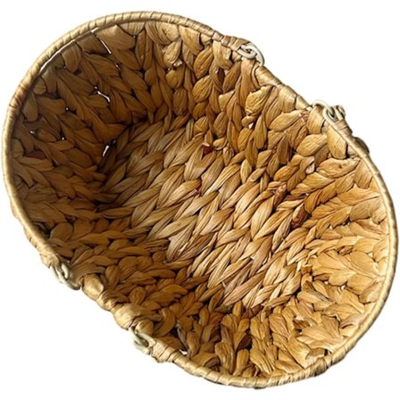 Rustik Vävd Korg med Handtag Förvaringskorgar för Bord Vävd Diversekorg