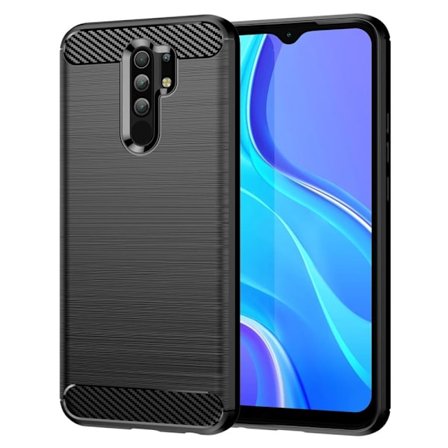 Carbon Flex Xiaomi Poco M2 Reloaded / Xiaomi Poco M2 / Xiaomi Redmi 9 / Xiaomi Redmi 9 Prime skal - Svart