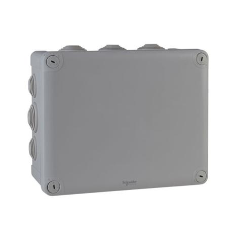 Schneider Electric ENN05013 Koblingsboks grå, skrulokk 225 x 175 x 100 mm, Installasjonsmaterial