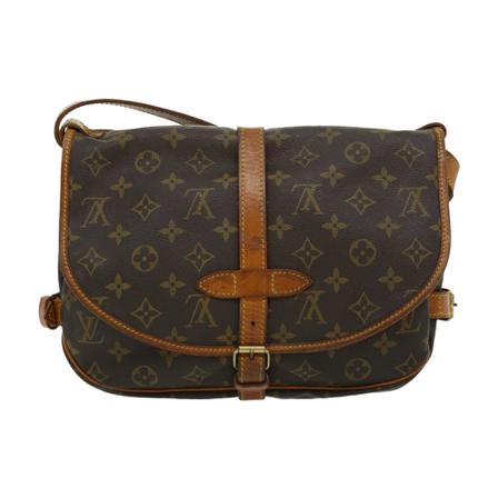Louis Vuitton Vintage, Pre-owned Saumur 30 Monogram Messenger Bag Bruin, Dames, Maat:ONE Size