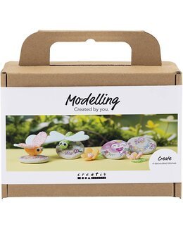 Mini Pyssel Modellera Sten med insekt