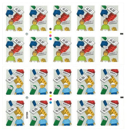 Danmark - EUROPA 2015 Legetøj - Postfrisk sæt 10-striber