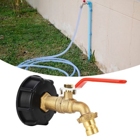 IBC Container Adapter 3/4 Tomme Messing Container Grov Gevind 275-330 Gallon Vandtank Haveslange Ventil Kobling[qb]