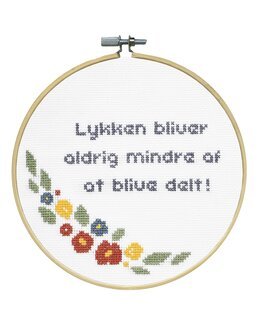 Broderikit Billede Vil du være så sød - Folklore Company