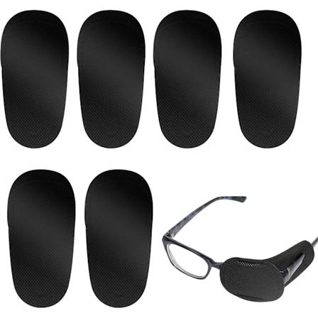 6 kpl silmälappuja silmälaseihin, suuret lääketieteelliset silmälaput C:lle