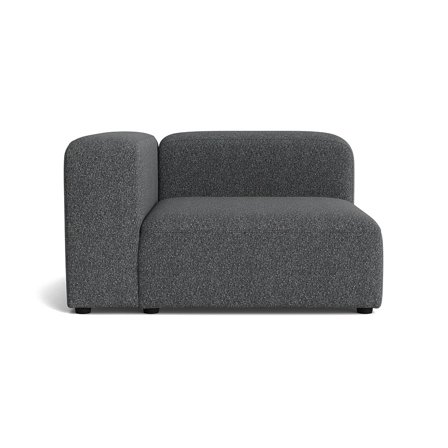Milo chaiselong, venstrevendt - Puente Grå/Blå - 130x130x72 - Sofa, chaiselong