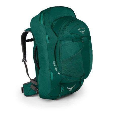 Osprey Fairview 55 Women travel backpacks Green OneSize