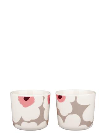 Unikko Cup W/Out H. 2Dl 2Pcs Home Tableware Cups & Mugs Coffee Cups Multi/mönstrad Marimekko Home