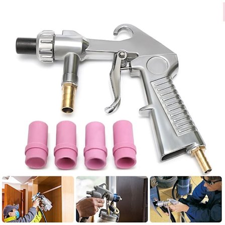 Air Sandblaster Sandblasting Airblast Gun Sandblasters 4.5mm/5mm/6mm/7mm Keramiske dysetipssett