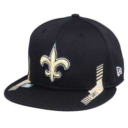 New Era - Negro snapback Gorra - New Orleans Saints NFL21 Side Line 9FIFTY Black Snapback @ Hatstore